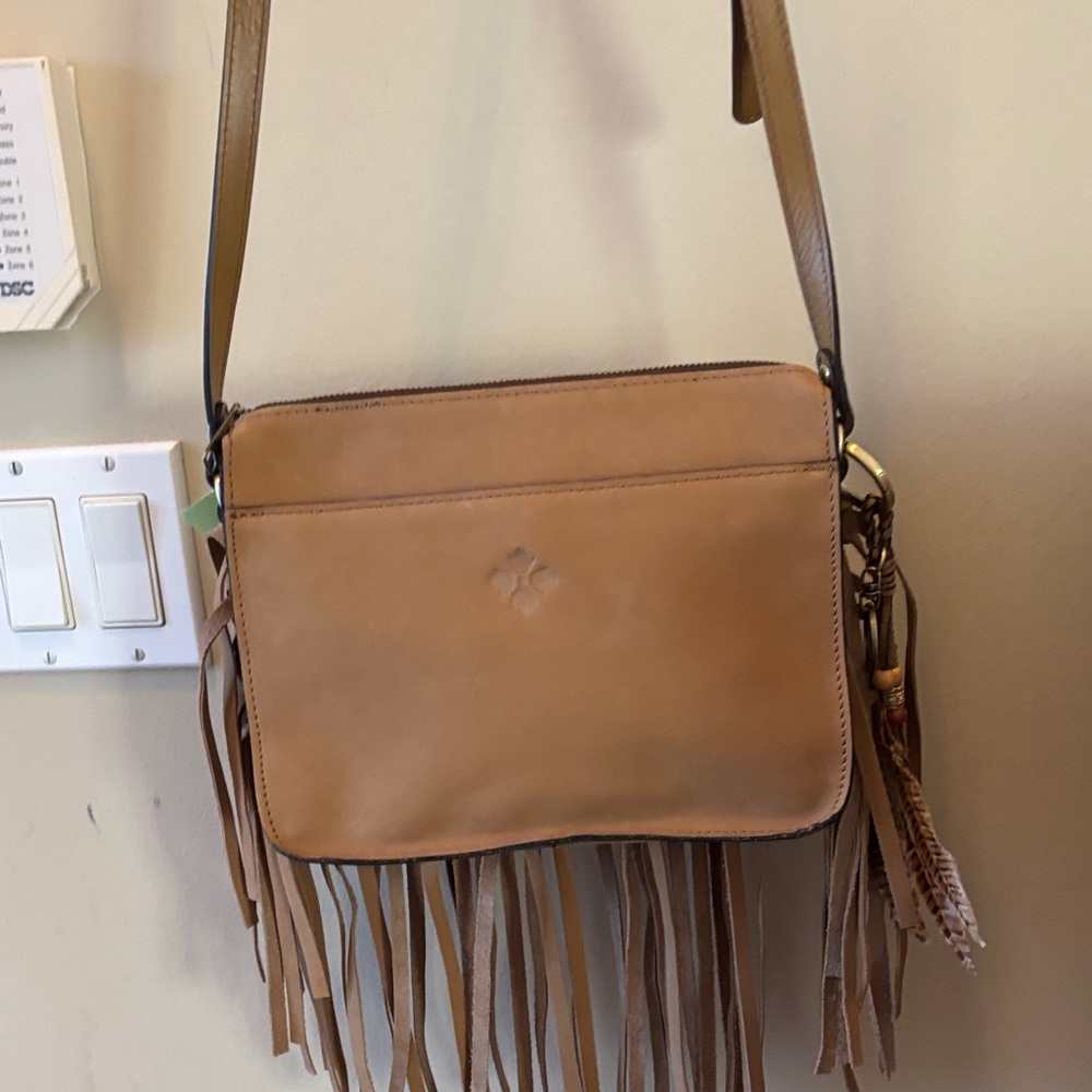 Patricia Nash Nu buck Suede Fringe Crossbody Bag